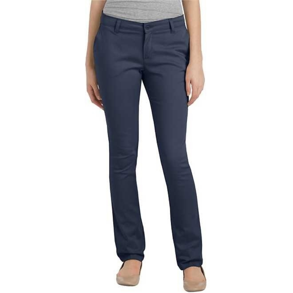 Dickies Girls' Slim Fit Straight Leg Stret…
